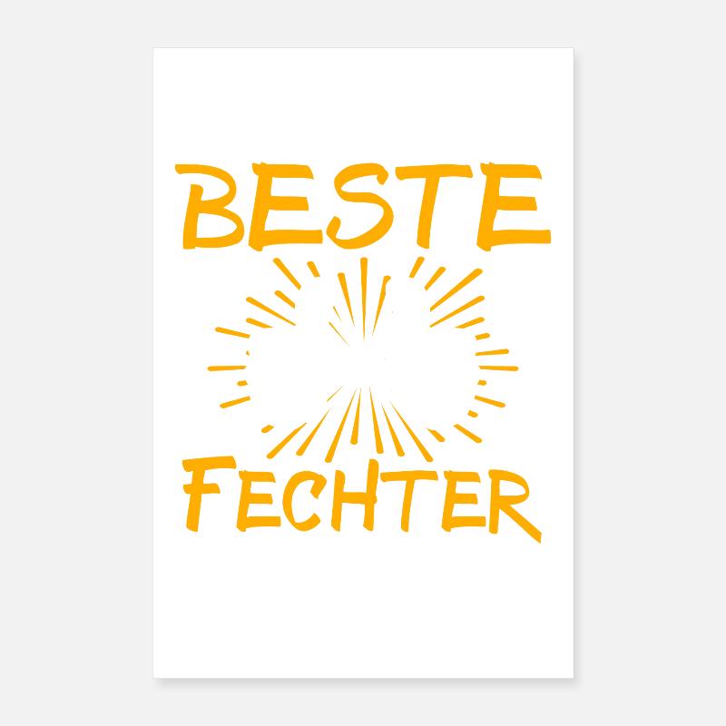 Idée de cadeau d’escrime Poster 40 x 60 cm