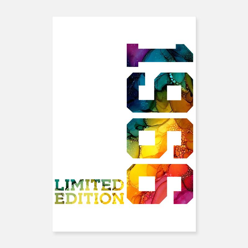 ÉDITION LIMITÉE 1966 60 ANS 60E ANNIVERSAIRE Poster 40 x 60 cm