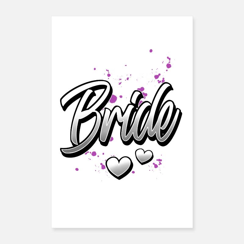 Team Bride Bachelor Party Poster 16" x 24" (40x60 cm)