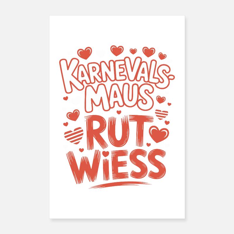 Souris de Carnaval, Rut, Wiess, Cologne, Cologne, Souris de Carnaval, Poster 40 x 60 cm