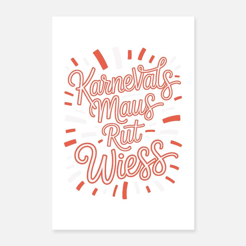 Souris de Carnaval, Rut, Wiess, Cologne, Cologne, Souris de Carnaval, Poster 40 x 60 cm