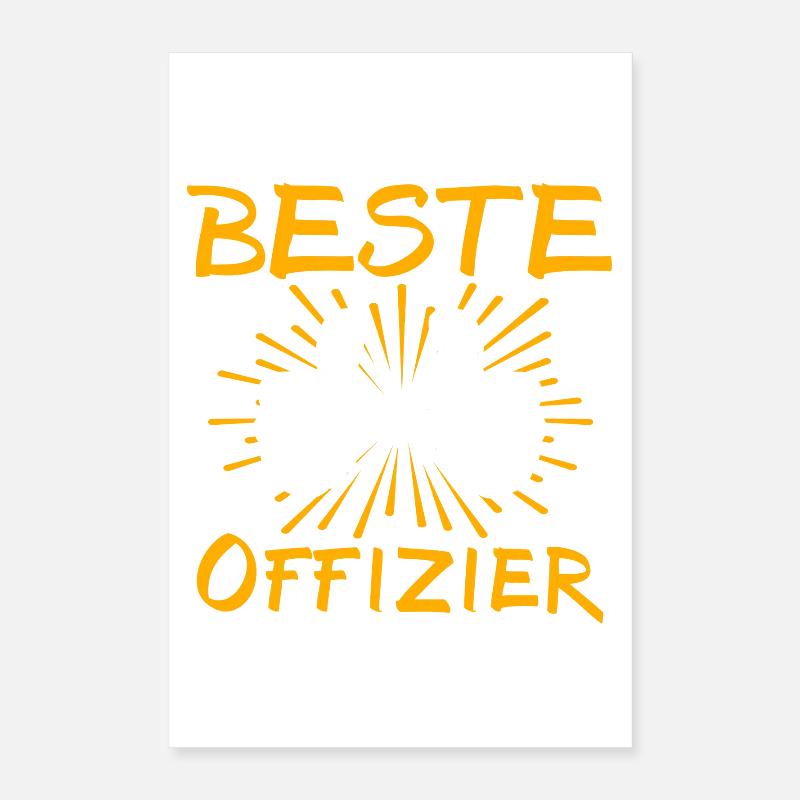 Officer Gift Idea Poster 16" x 24" (40x60 cm)