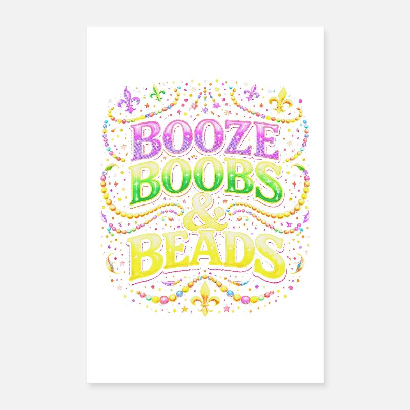 Conception de perles et de perles d’alcool Poster 40 x 60 cm