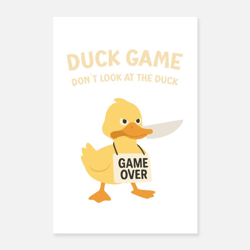 Duck Game Game Over Shield Poster 16" x 24" (40x60 cm)