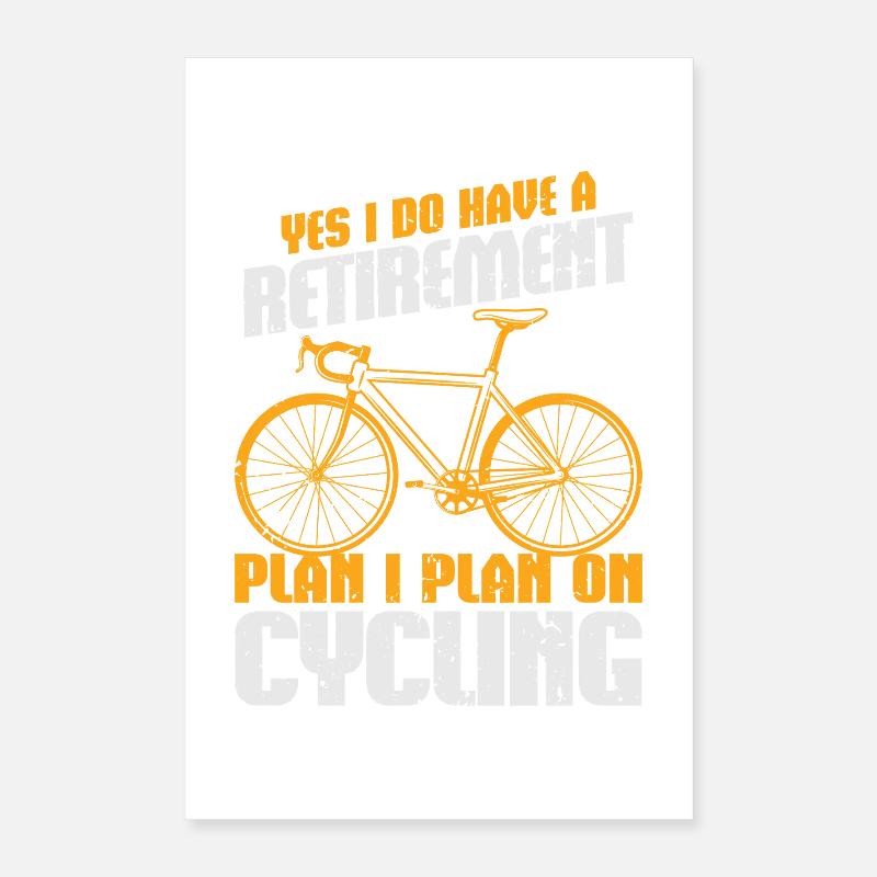 Vélo de route Cyclisme Vélo Cyclisme Poster 40 x 60 cm