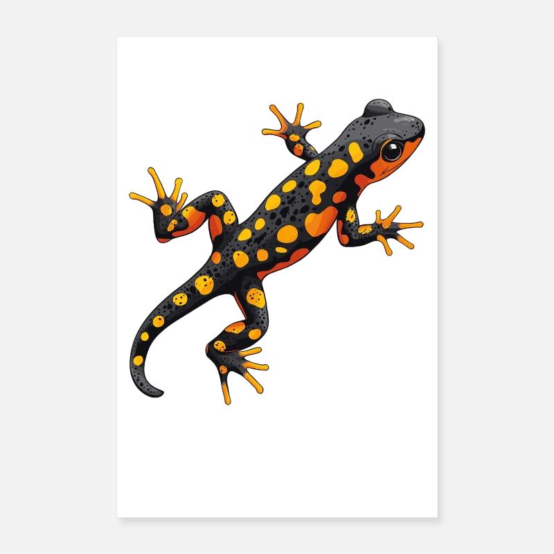 Feuersalamander Salamander Poster 40x60 cm