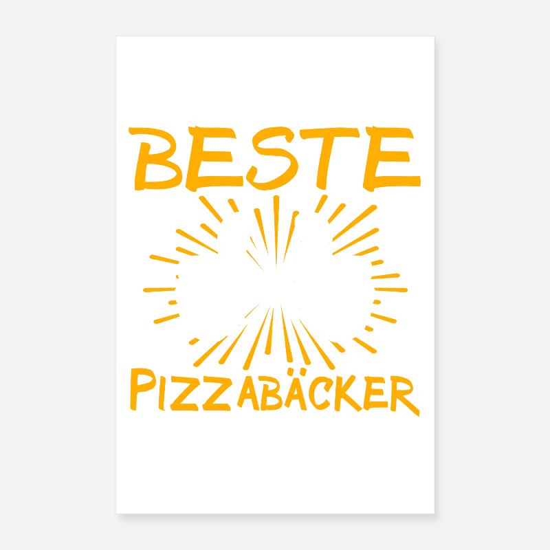 Pizzabäcker Geschenkidee Poster 40x60 cm