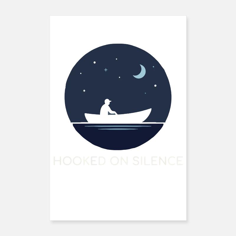 Motif de la nuit du silence accro Poster 40 x 60 cm