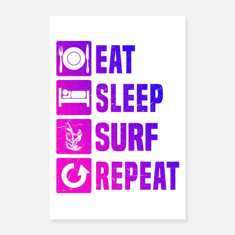 Windsurfing Fans aufgepasst schlichtes Statement Poster 40x60 cm