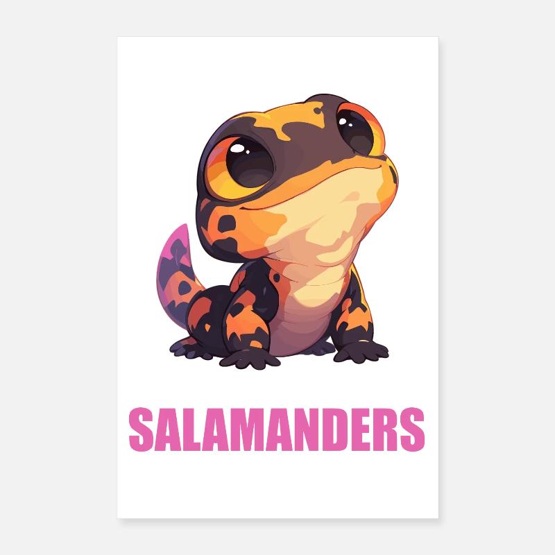 Salamandre de feu Salamandre Poster 40 x 60 cm