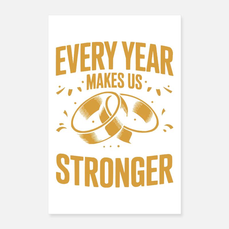 Hochzeitstag des Ehepaares 2026 Ehemann und Ehefrau Poster 40x60 cm