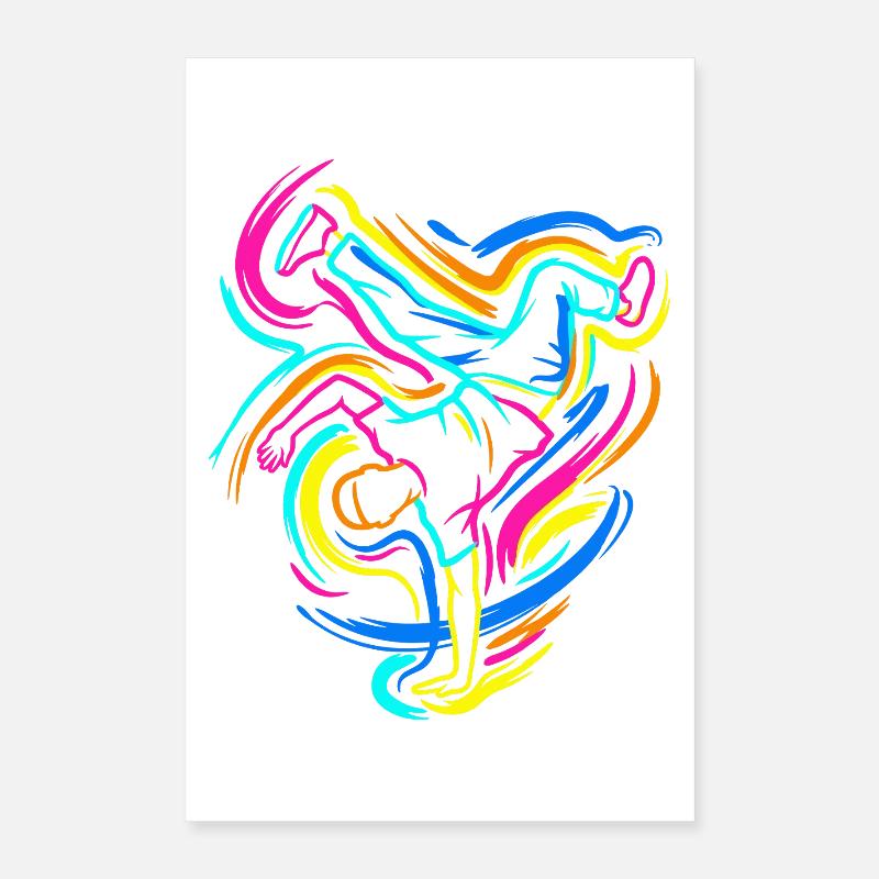Breakdancing Poster 16" x 24" (40x60 cm)