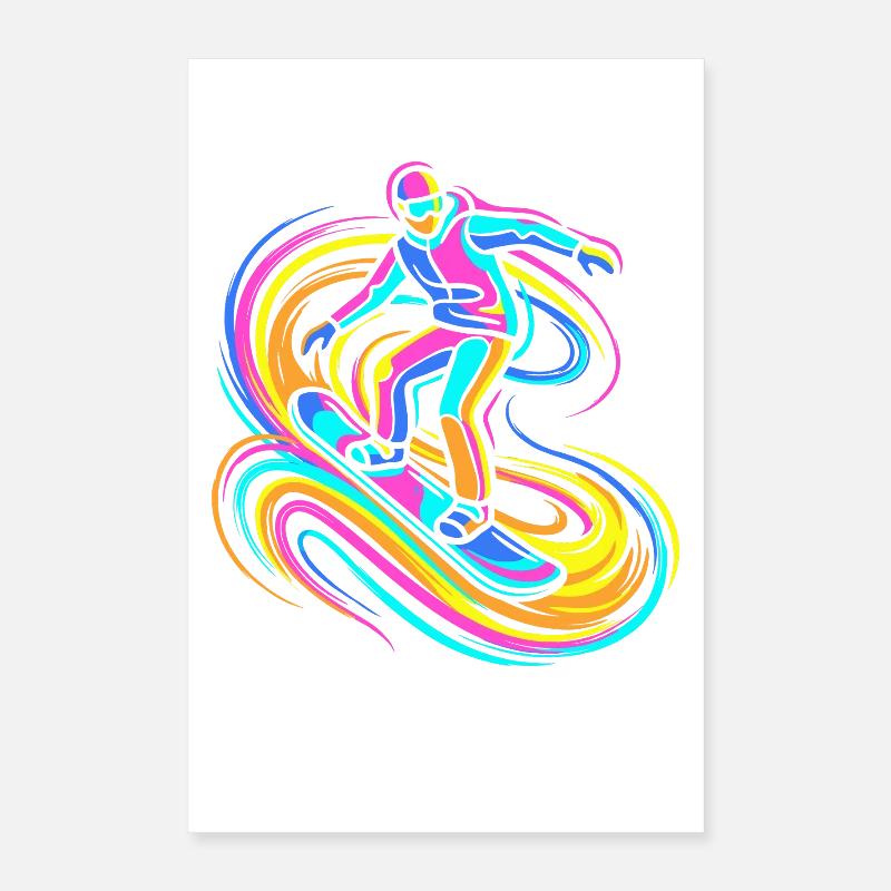 Snowboarder Poster 40x60 cm