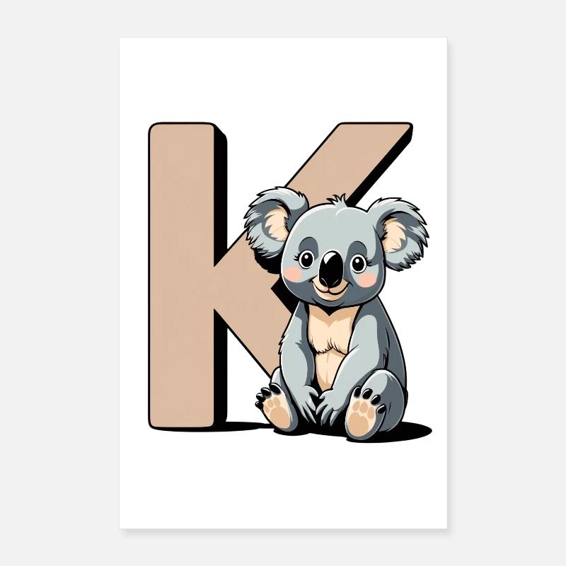 Conception des lettres KoalaK Poster 40 x 60 cm