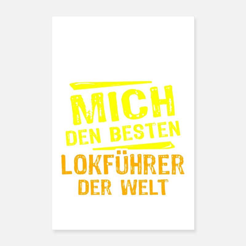 Train Driver Gift Poster 16" x 24" (40x60 cm)
