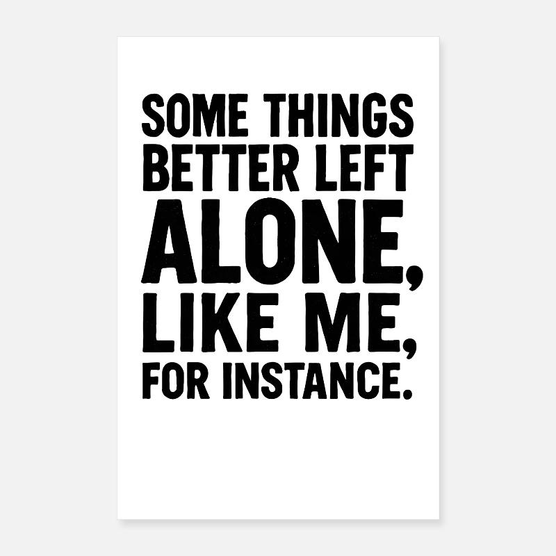 Lustiger Spruch Introvertierte Nerds Geschenkidee Poster 40x60 cm