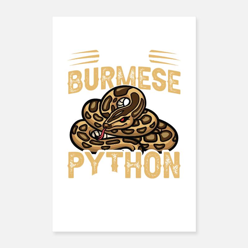  Python Tamer Snake Terrarium Reptile Keeper Poster 16" x 24" (40x60 cm)