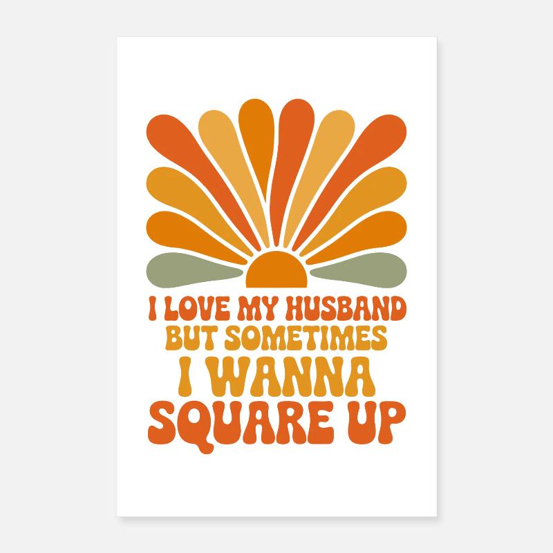 Humour de coucher de soleil Poster 40 x 60 cm