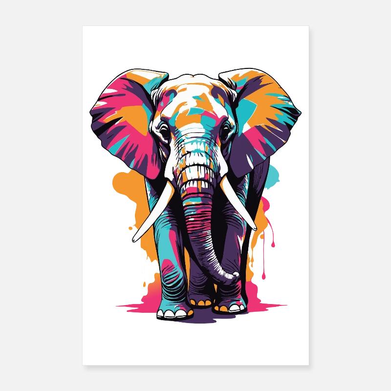 éléphant Poster 40 x 60 cm
