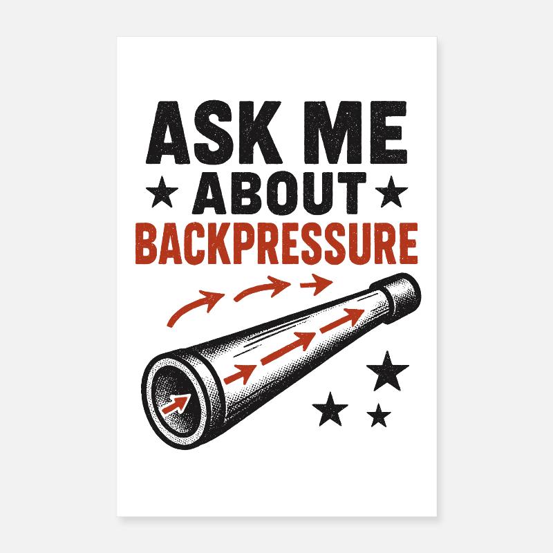 Frag mich nach Backpressure | Didgeridoo Technik Poster 40x60 cm