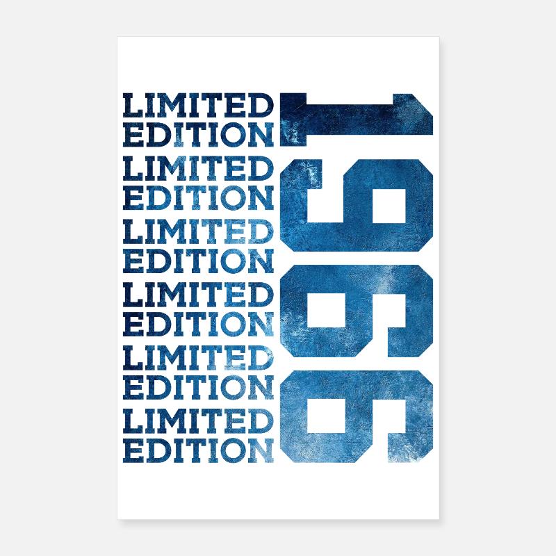 ÉDITION LIMITÉE 1966 60 ANS 60E ANNIVERSAIRE Poster 40 x 60 cm