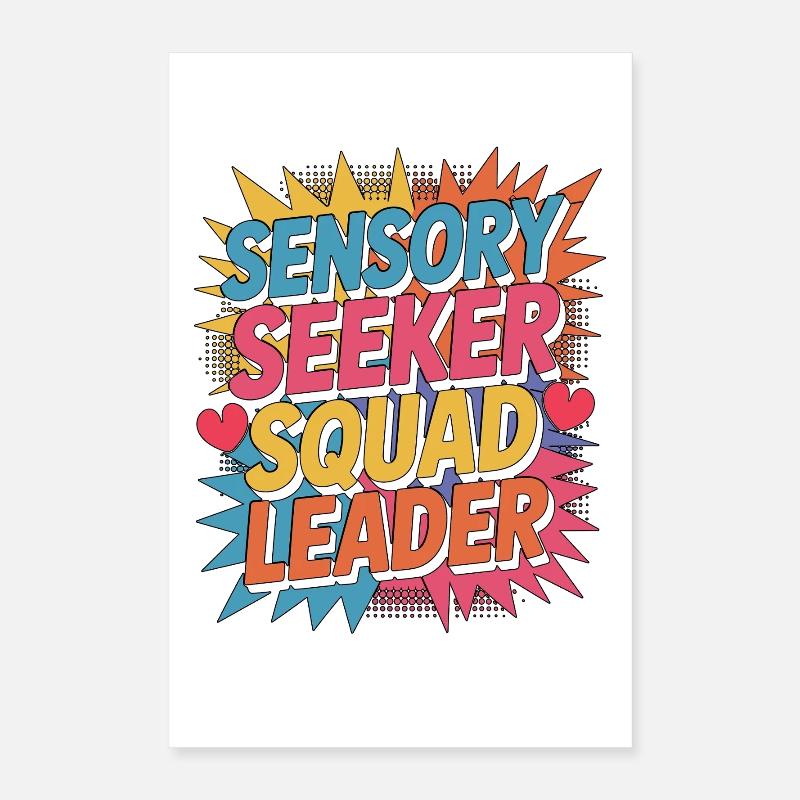 Pediatric OT Sensory Seeker Child Development Poster 40x60 cm