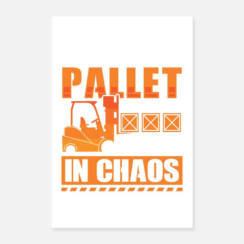 Staplerfahrer Englisch Spruch Stapler Poster 40x60 cm