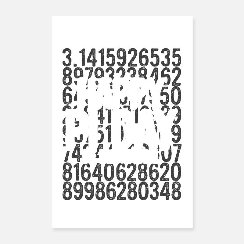 Pi-Tag Be Irrational Poster 40x60 cm