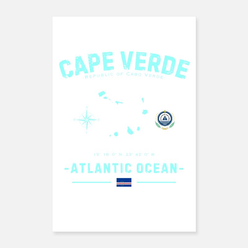 Océan Atlantique du Cap-Vert Poster 40 x 60 cm