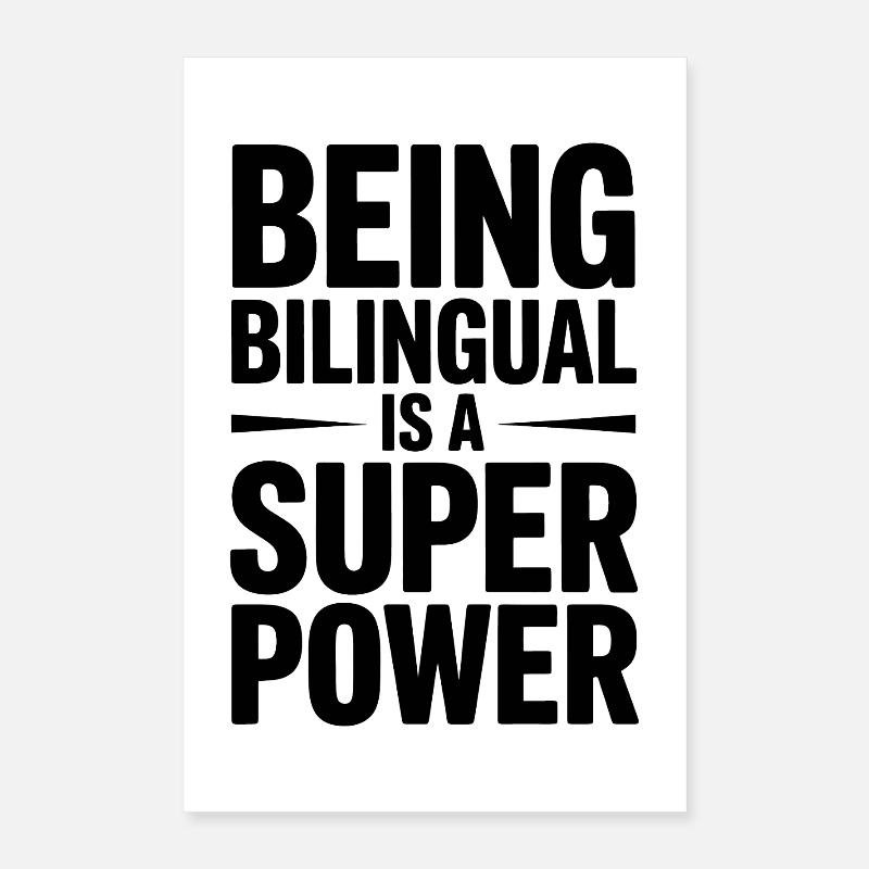 Foreign Language Sayings Funny Foreign Language Gift Poster 16" x 24" (40x60 cm)