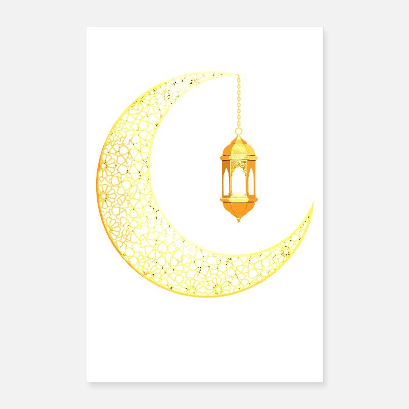Ramadan Mondsichel Eid Mubarak Poster 40x60 cm