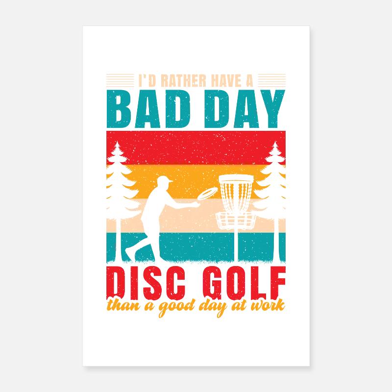 Disc Golf Geschenke Discgolf Poster 40x60 cm