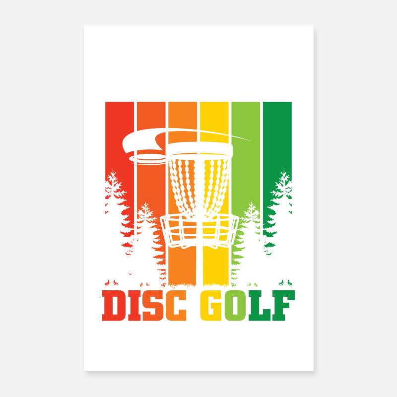 Disc Golf Geschenke Discgolf Poster 40x60 cm