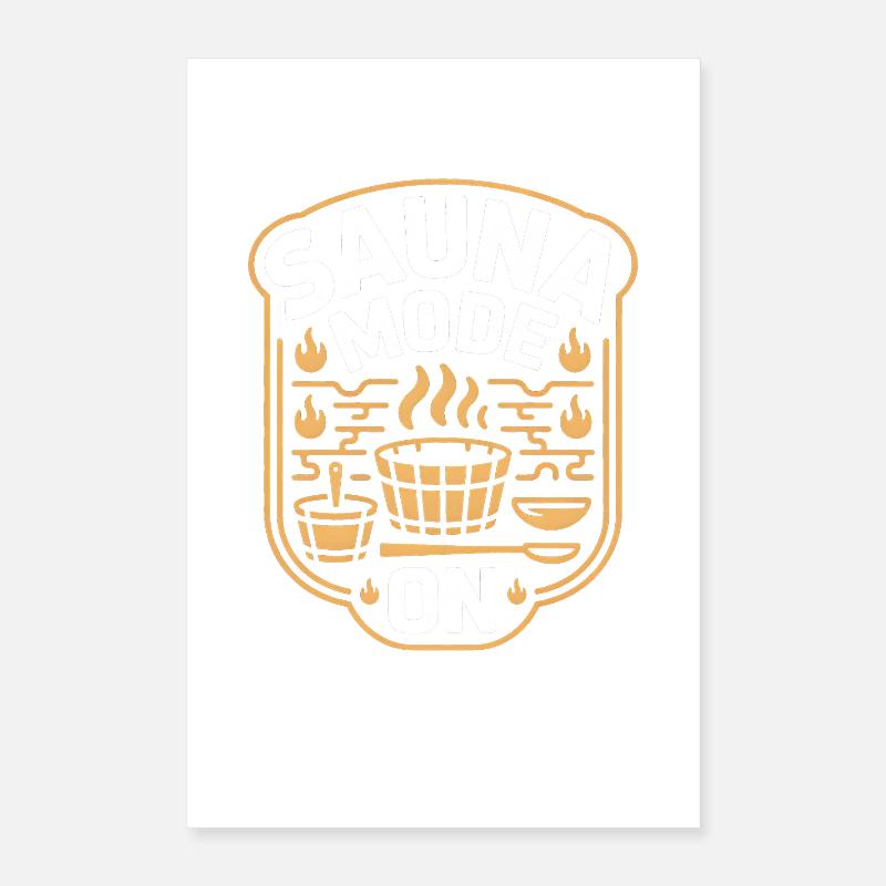 Sauna Mode On Wellness Sweating Poster 16" x 24" (40x60 cm)