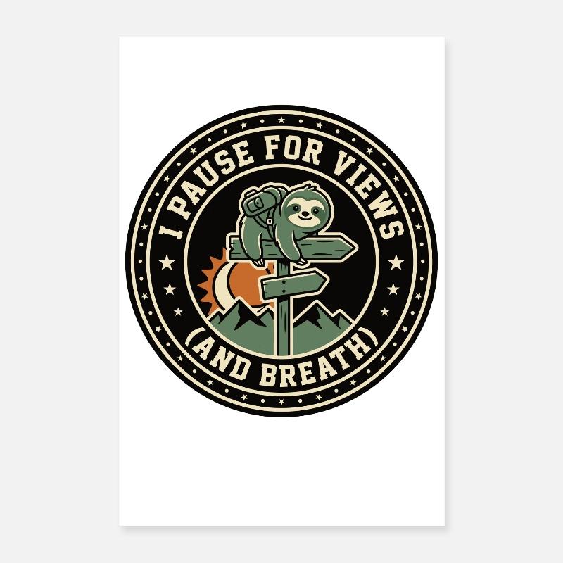 Vue du Sloth Break Respire Poster 40 x 60 cm
