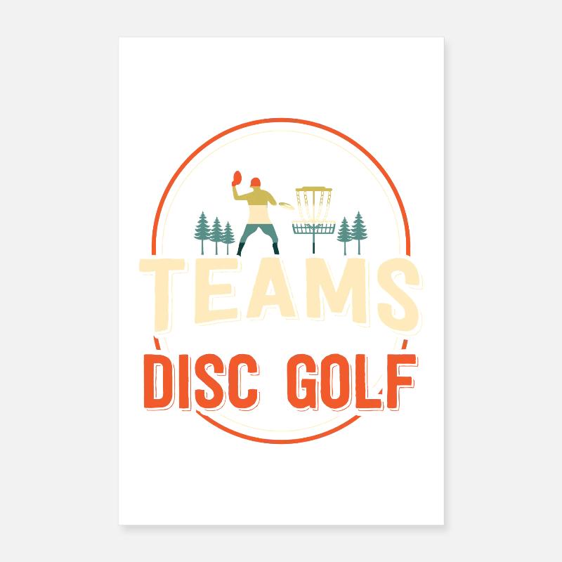 Disc Golf Geschenke Discgolf Poster 40x60 cm