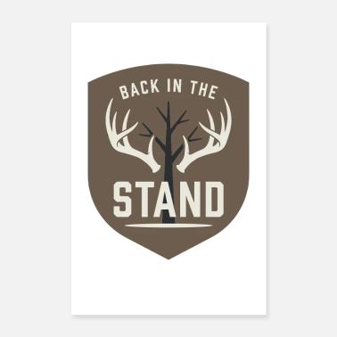 Chasseur à queue blanche Chasse au cerf Poster 40 x 60 cm