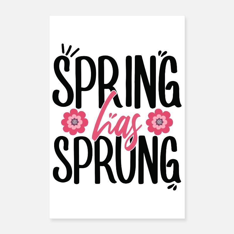 Le printemps est arrivé païen Printemps Équinoxe de mars Poster 40 x 60 cm