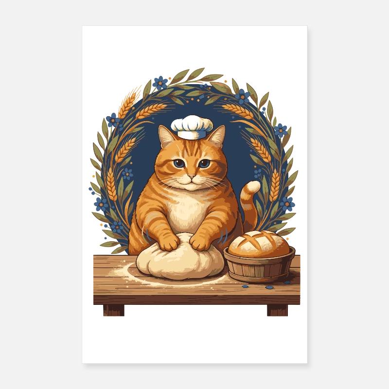 Sourdough Bread Baking Baker Sourdough Starter Poster 16" x 24" (40x60 cm)