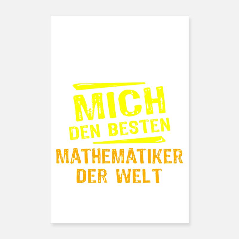 Matematicien Gift Poster 40 x 60 cm