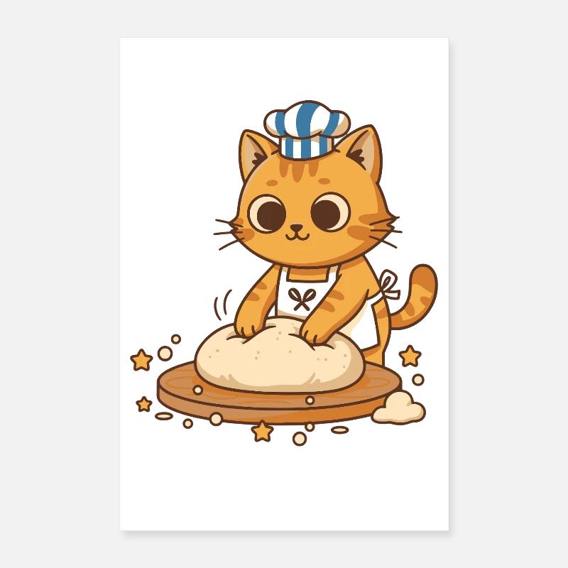 Sourdough Bread Baking Baker Sourdough Starter Jar Poster 40x60 cm