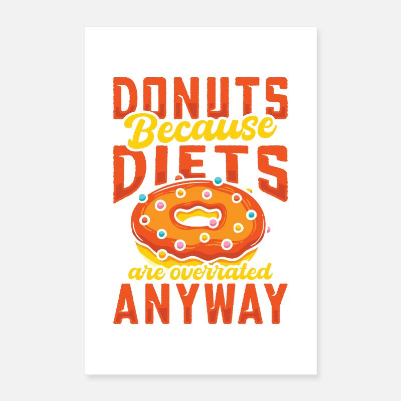 Restauration rapide en donuts Poster 40 x 60 cm