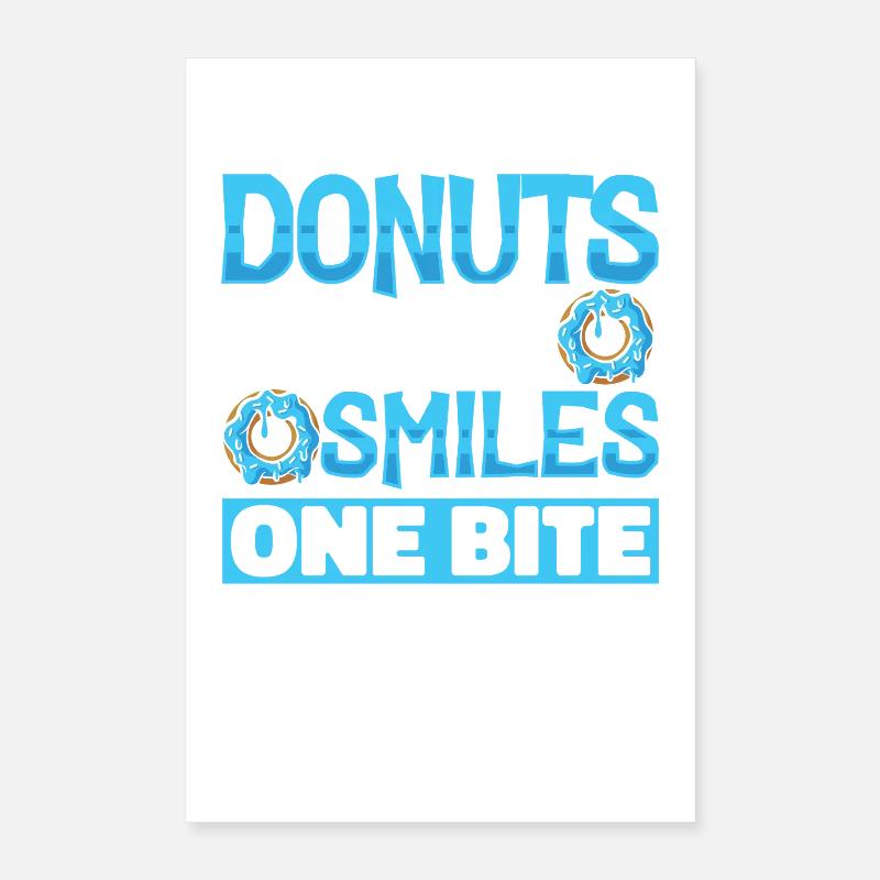 Restauration rapide en donuts Poster 40 x 60 cm