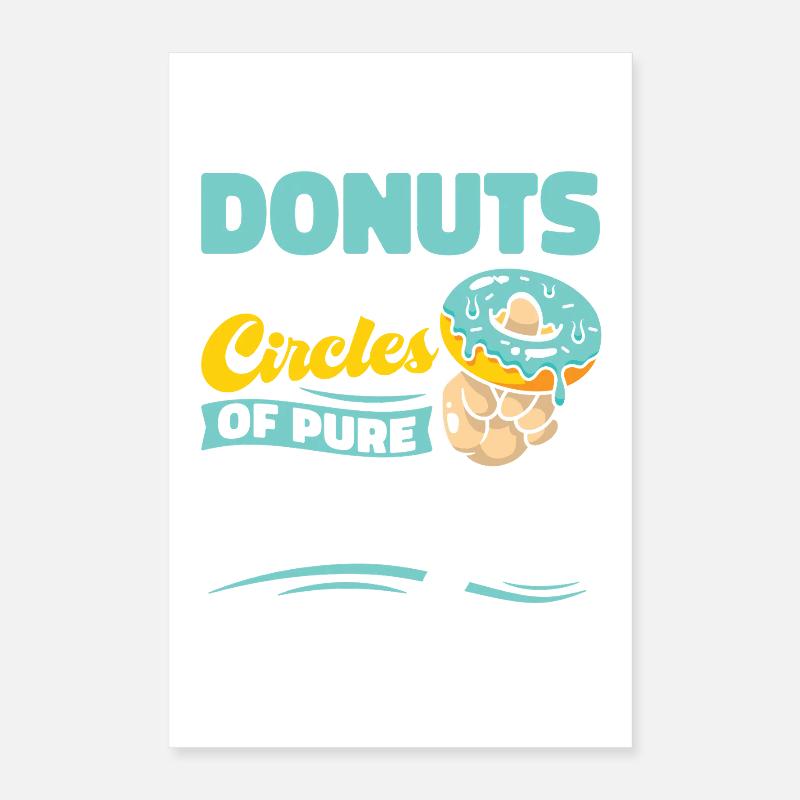 Restauration rapide en donuts Poster 40 x 60 cm