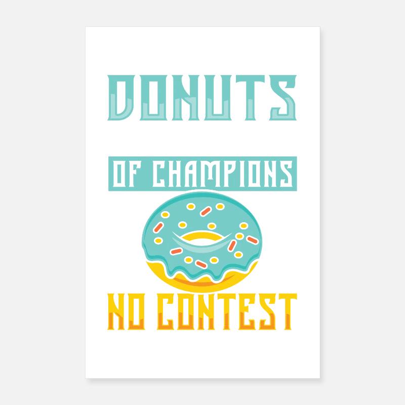 Restauration rapide en donuts Poster 40 x 60 cm