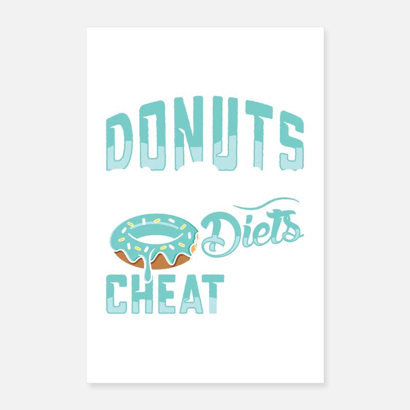 Restauration rapide en donuts Poster 40 x 60 cm