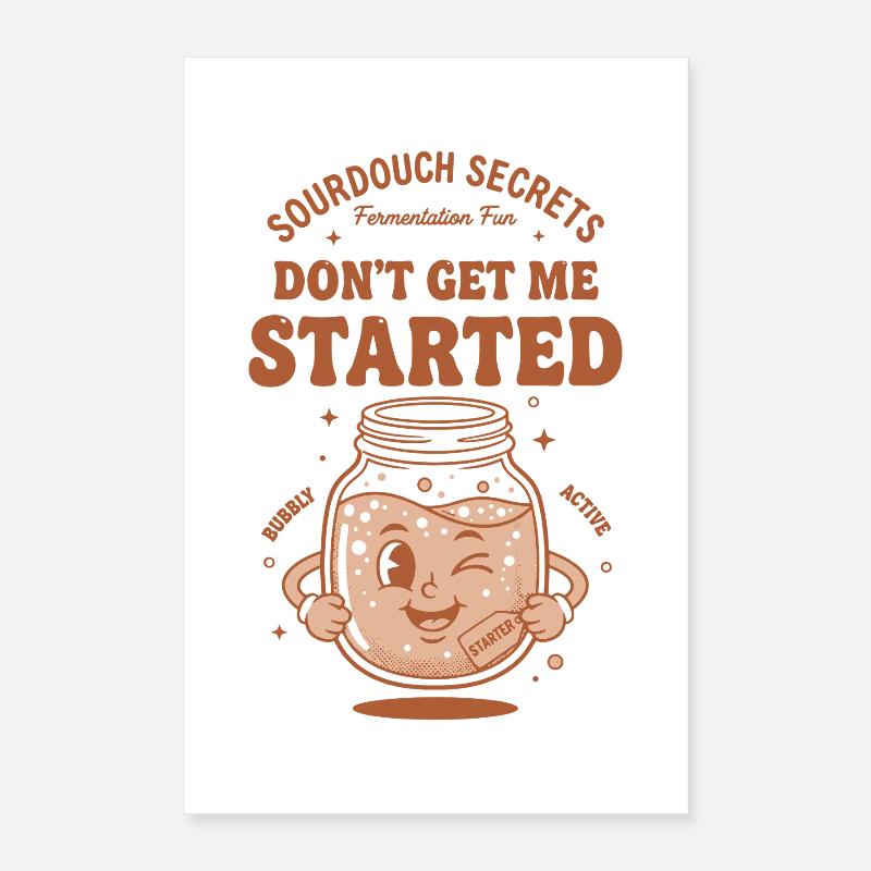 Sauerteigbrot Backer-Starter Poster 40x60 cm