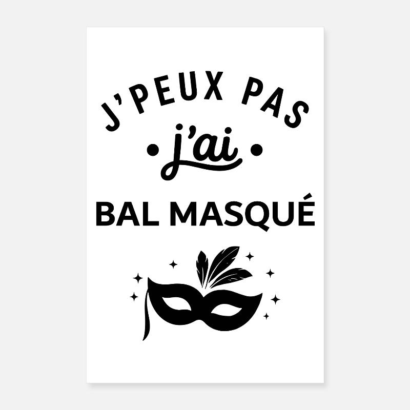 Bal Masqué  Poster 40 x 60 cm