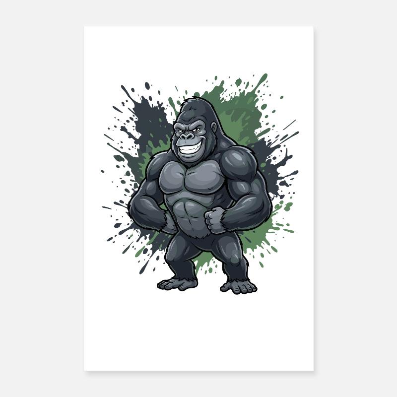 Kraftgorilla Style Spritzer Poster 40 x 60 cm