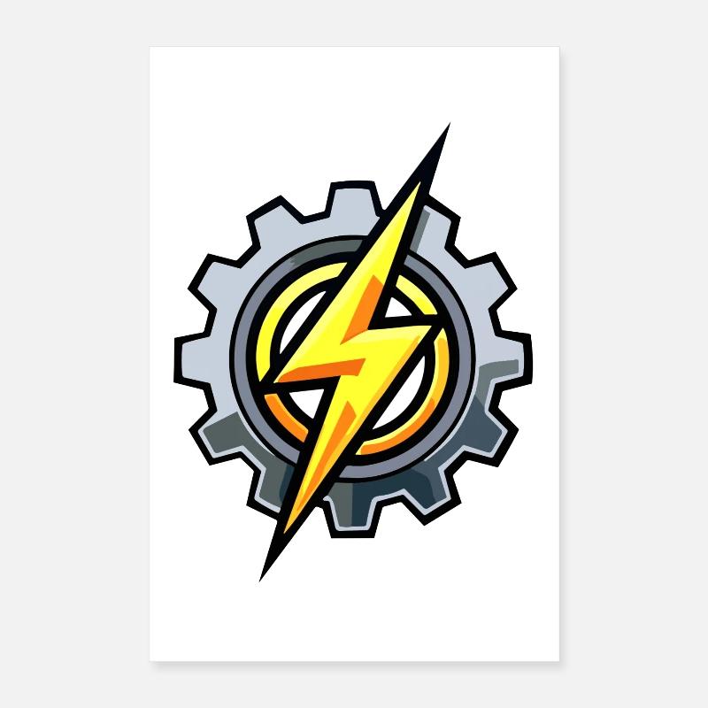 Gear Blitz – Electrical Engineering & Mechanics Poster 16" x 24" (40x60 cm)